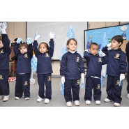 Festejos por el Día de la Bandera con los niños de Jardín